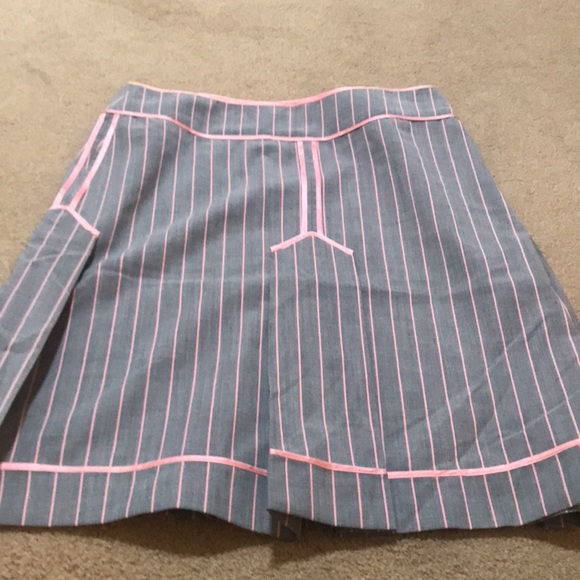 🌸NEW🌸 Moschino Cheap and Chic Vintage Rare Pink Pinstripe Skirt - Picture 11 of 15